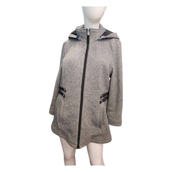 INTL D.E.T.A.I.L.S. Gray Hooded Winter Jacket Womens size Medium - Picture 2 of 8